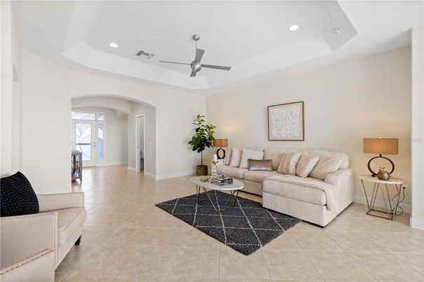 Interior, Living room, Recessed Lighting