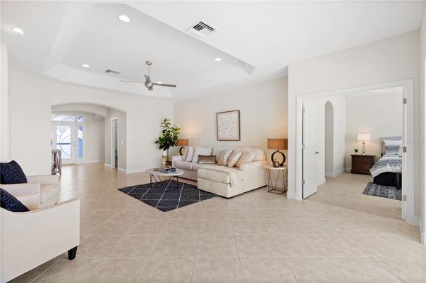 Bedroom, Interior, Living room, Recessed Lighting