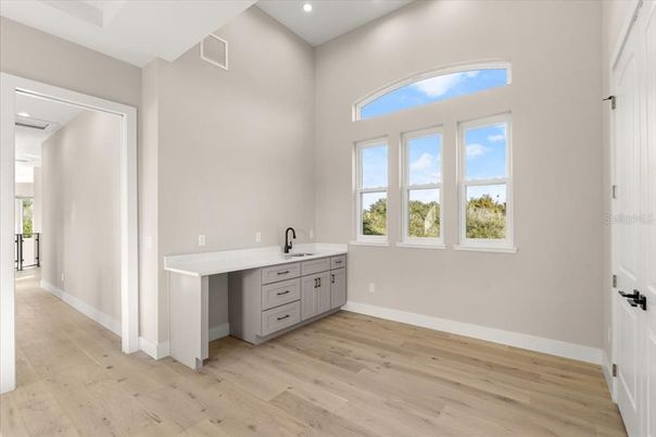 Interior, Recessed Lighting, Wood Texture Flooring