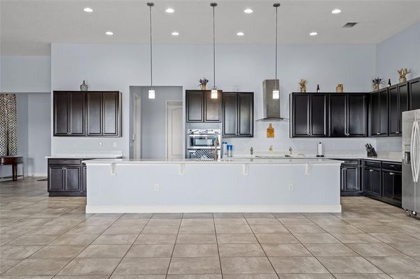 Interior, Kitchen, Pendant Lights, Recessed Lighting, Stainless Steel Appliances