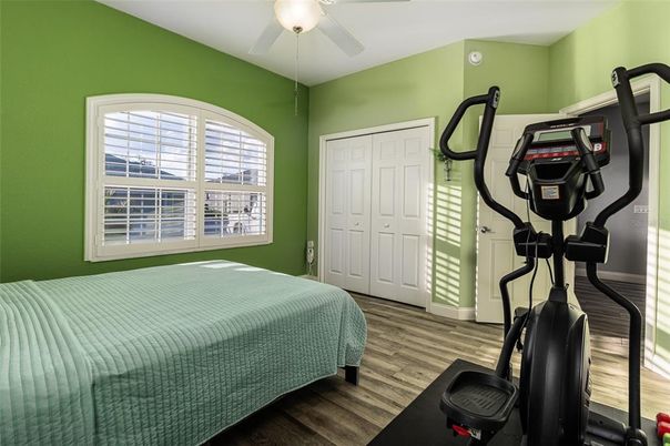 Bedroom, Fitness Equipment, Interior, Wood Texture Flooring