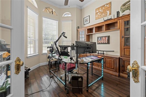 Home Office, Interior, Wood Texture Flooring