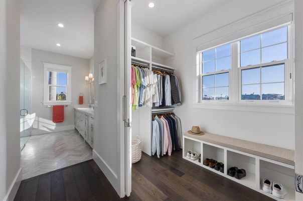 Interior, Recessed Lighting, Walk-in Closets, Wood Texture Flooring