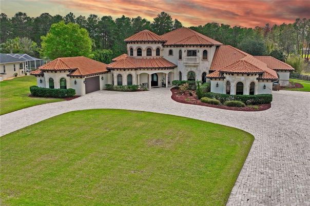 Attached, Backyard, Exterior, Facade, Mediterranean