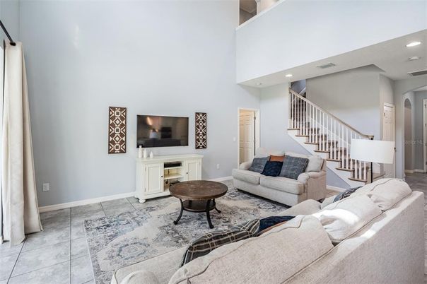 Interior, Living room, Recessed Lighting