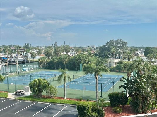 Exterior, Tennis Courts, Water