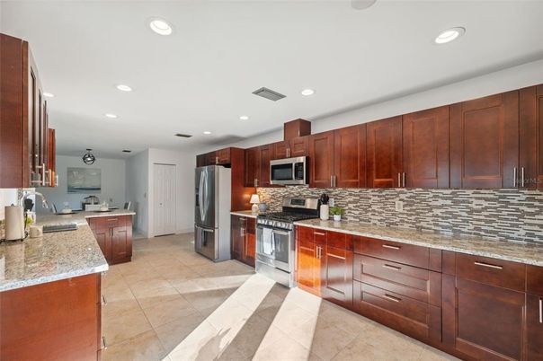 Interior, Kitchen, Recessed Lighting, Stainless Steel Appliances
