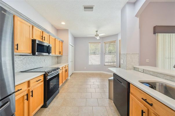 Interior, Kitchen, Recessed Lighting, Stainless Steel Appliances
