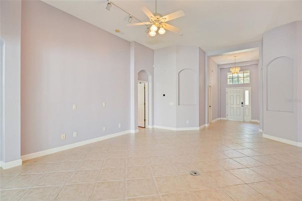 Chandelier, Empty room, Interior