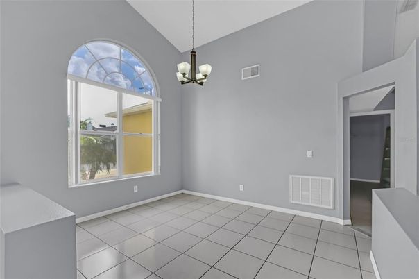 Chandelier, Empty room, Interior