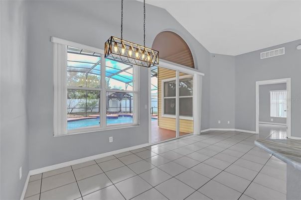 Chandelier, Empty room, Interior, Pendant Lights