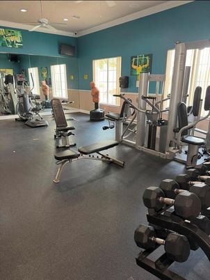Fitness Equipment, Gym, Interior, Recessed Lighting