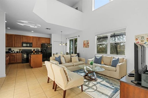 Dining room, Interior, Kitchen, Living room, Pendant Lights, Recessed Lighting, Stainless Steel Appliances