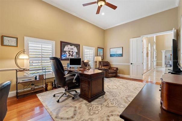 Home Office, Interior, Wood Texture Flooring