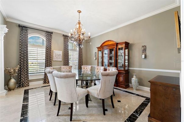Chandelier, Dining room, Interior