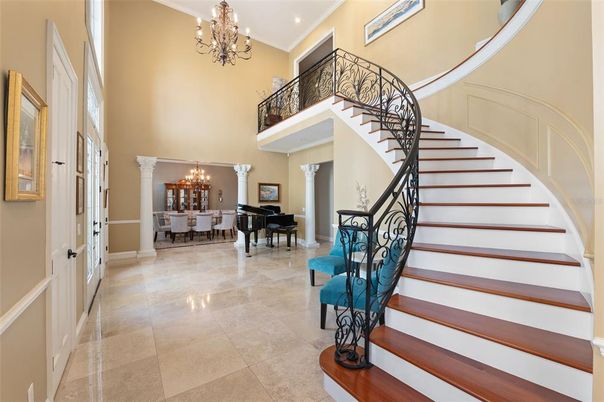 Chandelier, Interior, Piano, Recessed Lighting