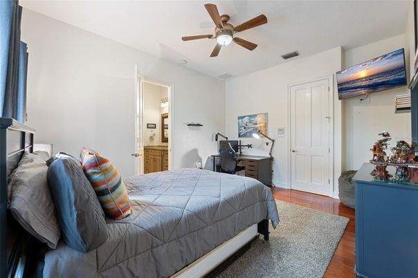 Bedroom, Home Office, Interior, Wood Texture Flooring