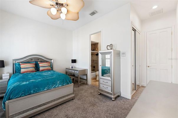 Bedroom, Interior, Recessed Lighting