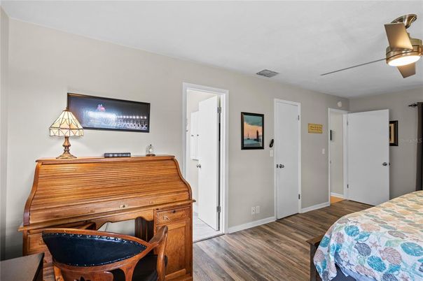 Bedroom, Interior, Piano, Wood Texture Flooring