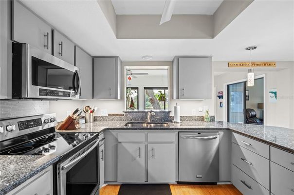 Interior, Kitchen, Wood Texture Flooring
