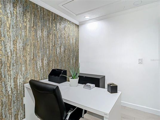 Home Office, Interior, Recessed Lighting