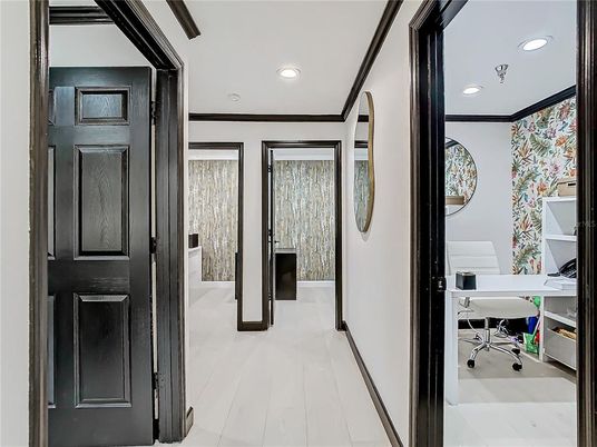 Home Office, Interior, Recessed Lighting