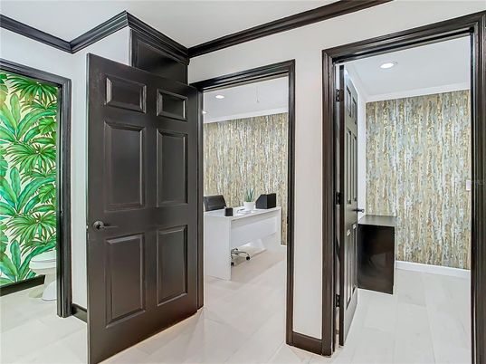 Home Office, Interior, Recessed Lighting