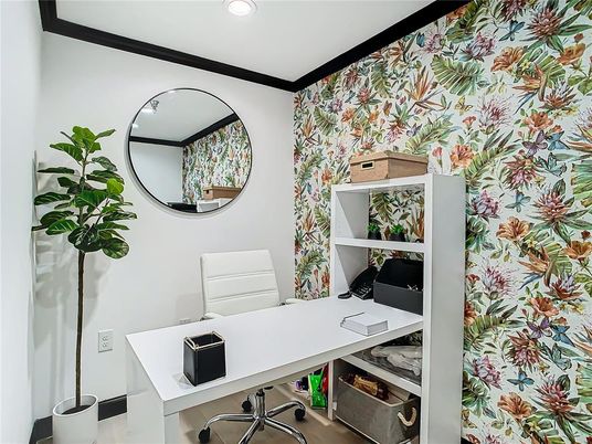 Home Office, Interior, Recessed Lighting