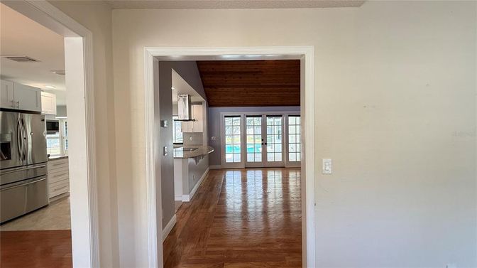 Interior, Kitchen, Wooden Ceilings, Wood Texture Flooring