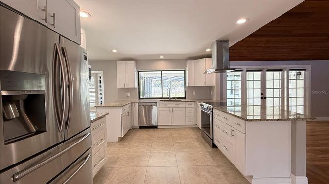 Interior, Kitchen, Recessed Lighting, Stainless Steel Appliances