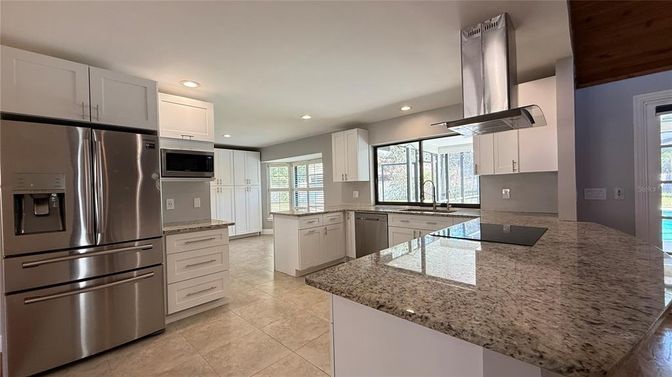 Interior, Kitchen, Recessed Lighting, Stainless Steel Appliances