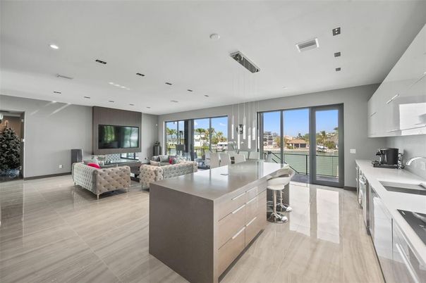 Dining room, Interior, Kitchen, Living room, Pendant Lights, Recessed Lighting
