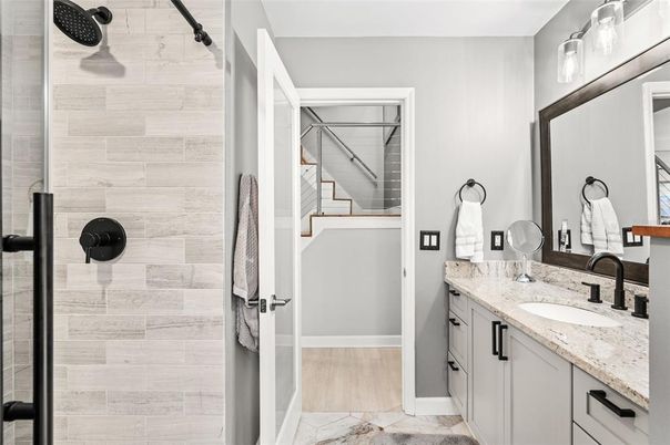 Bathroom, Interior, Wood Texture Flooring