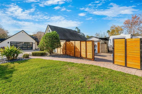 Backyard, Detached Garage, Exterior