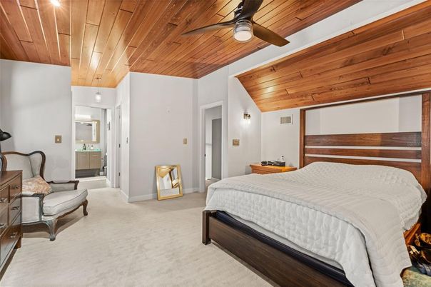 Bedroom, Interior, Wooden Ceilings