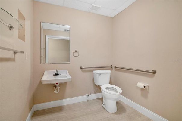Bathroom, Interior, Wood Texture Flooring