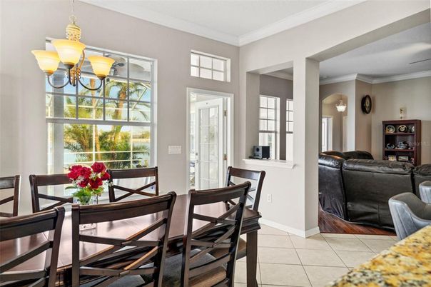 Dining room, Interior, Pendant Lights