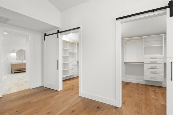 Interior, Walk-in Closets, Wood Texture Flooring