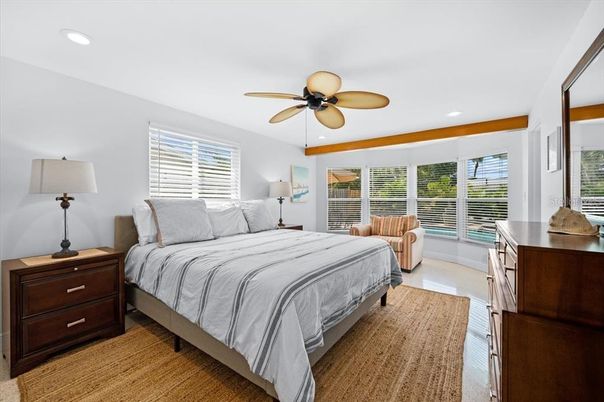 Bedroom, Interior, Recessed Lighting