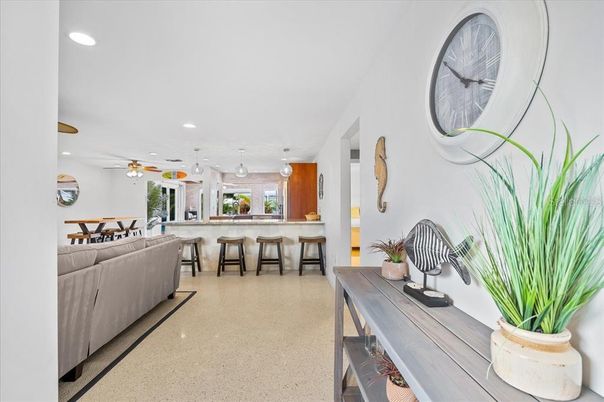 Dining room, Interior, Kitchen, Living room, Pendant Lights, Recessed Lighting