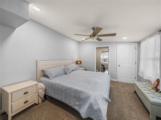 Bedroom, Interior, Recessed Lighting