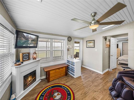 Fireplace, Interior, Wood Texture Flooring