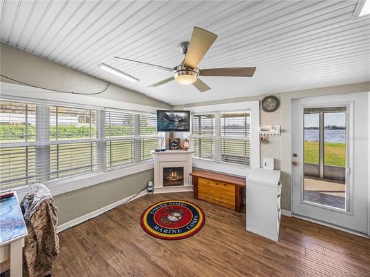 Fireplace, Interior, Wood Texture Flooring