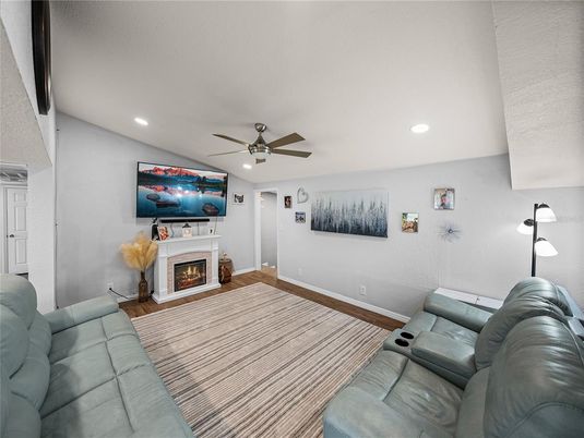 Home Theatre Room, Fireplace, Interior, Living room, Recessed Lighting