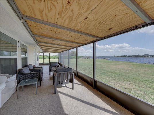 Interior, Living room, Sun Room, Water, Wooden Ceilings