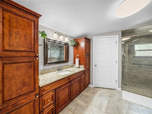Bathroom, Dual Sink Vanities, Glass Shower, Interior