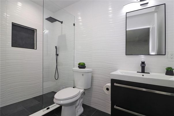Bathroom, Glass Shower, Interior