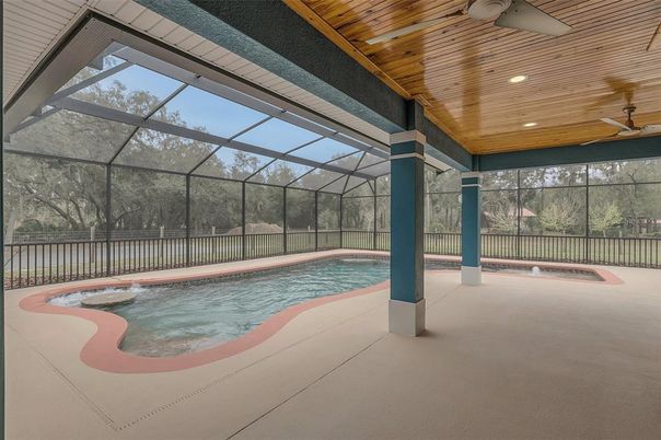 Glass Ceilings, Interior, Pool, Recessed Lighting, Sun Room, Wooden Ceilings