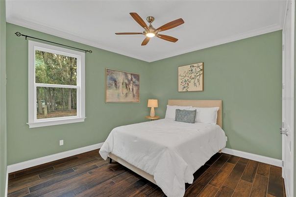 Bedroom, Interior, Wood Texture Flooring