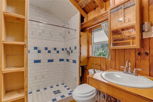 Bathroom, Interior, Wooden Walls